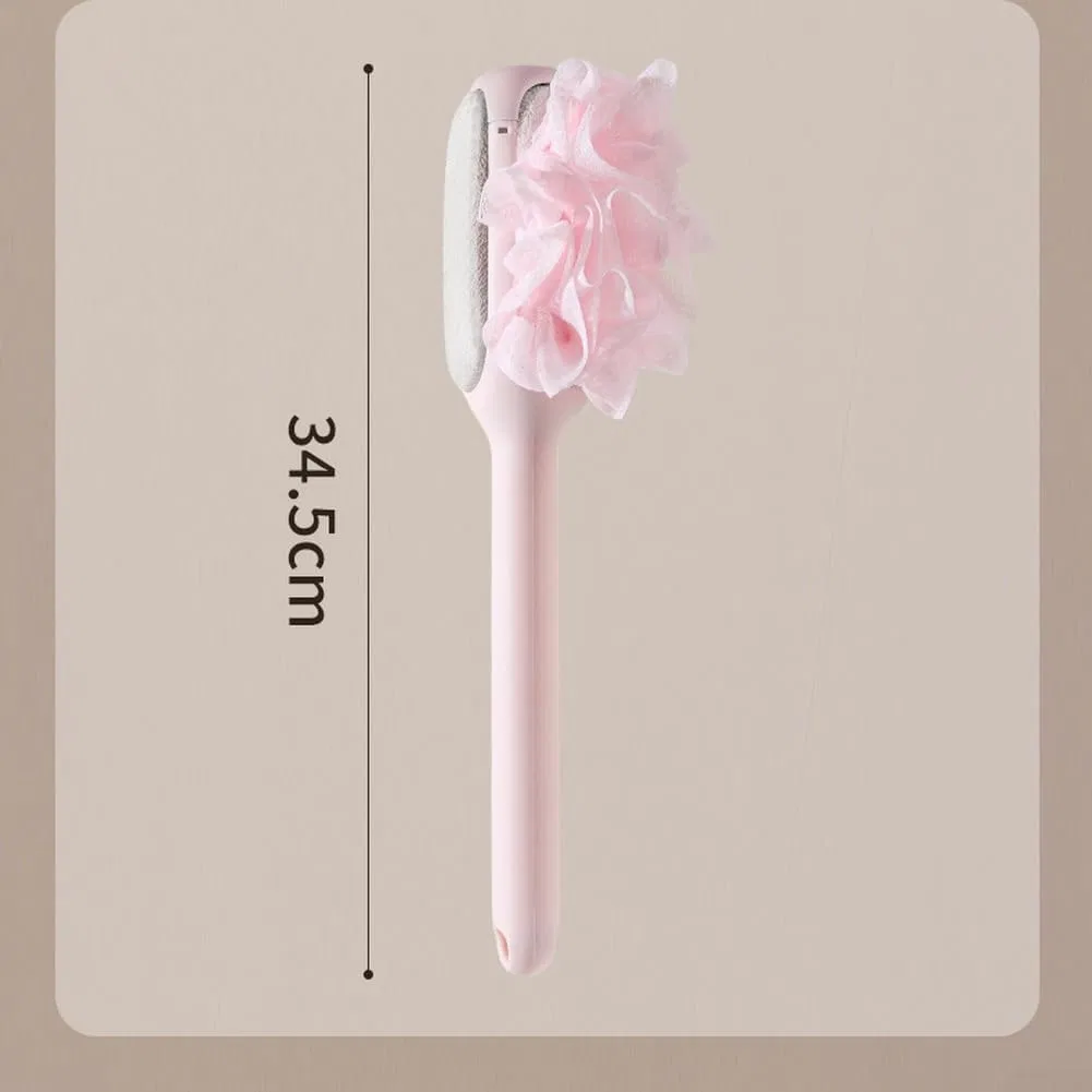 Щетка для душа 3-в-1 с мягкой щетиной PETSTIBLE, 34,5 см, Rose — фото 3
