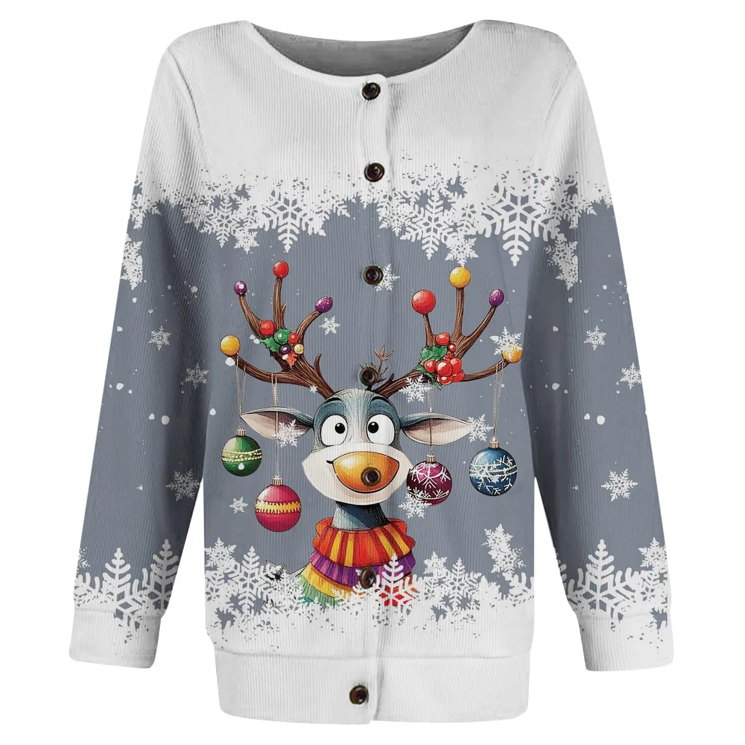 Женский кардиган с длинным рукавом Noel, Grigio