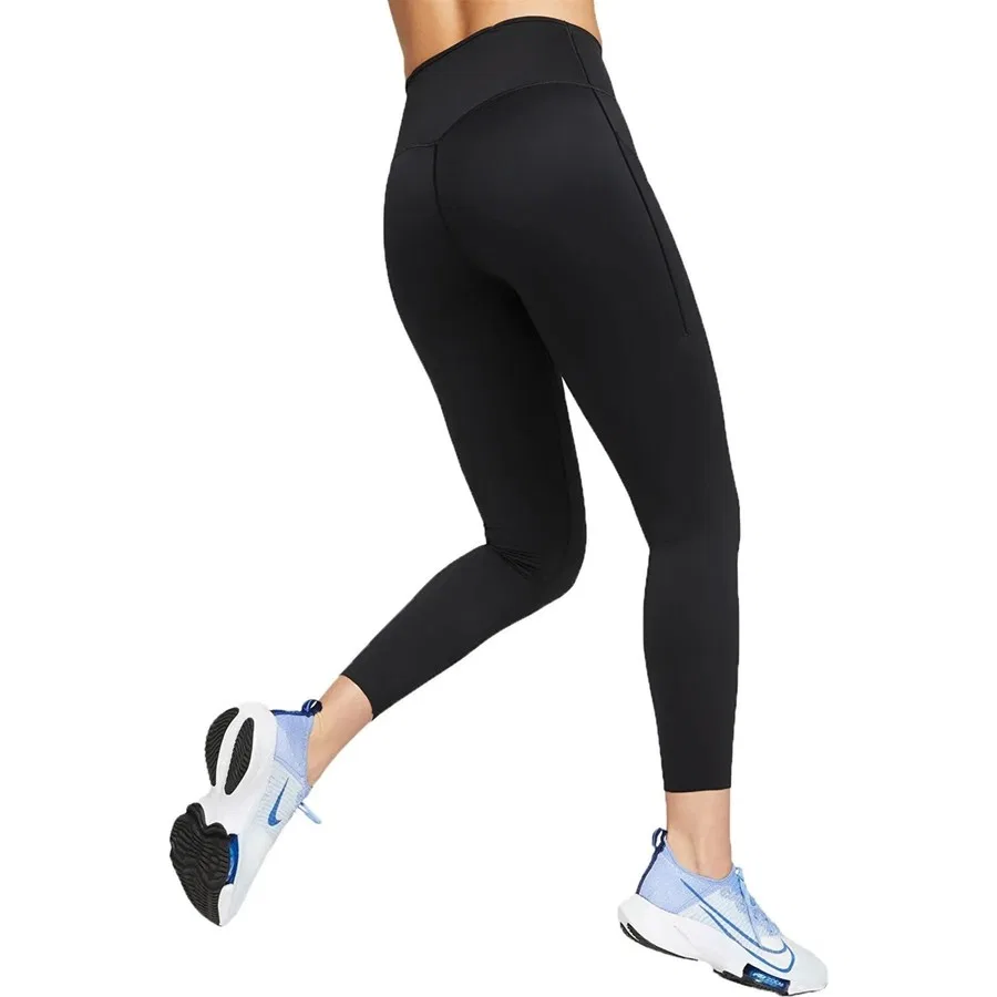 Женские леггинсы с высоким поясом Nike Training Go Dri-FIT Infinalock 7/8, Черный — фото 2