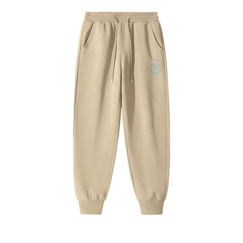 Детские штаны из велюра Happy Typography Pants Logo MINISO, Хаки