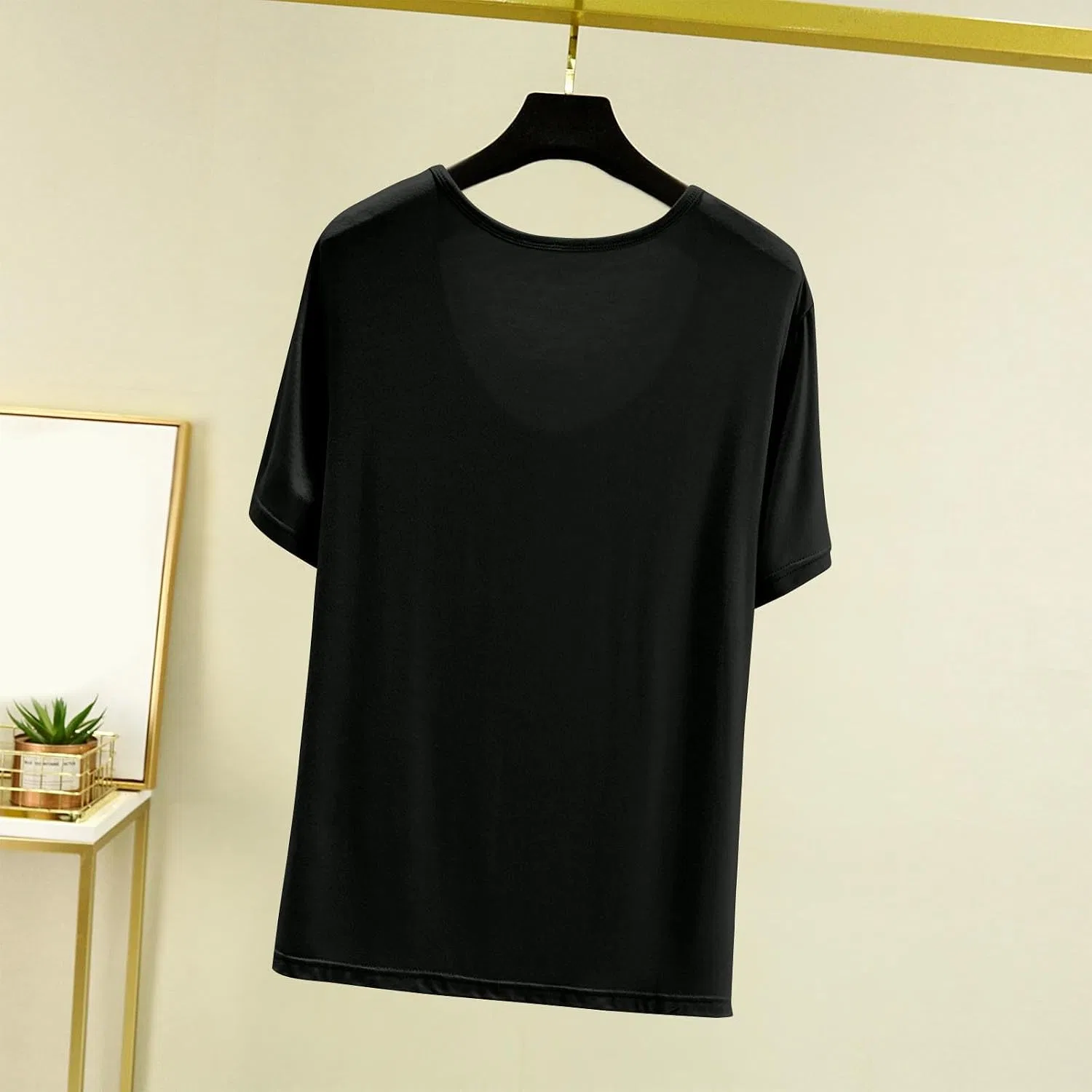 Женская футболка с круглым вырезом Athletic Running Workout, Black — фото 4