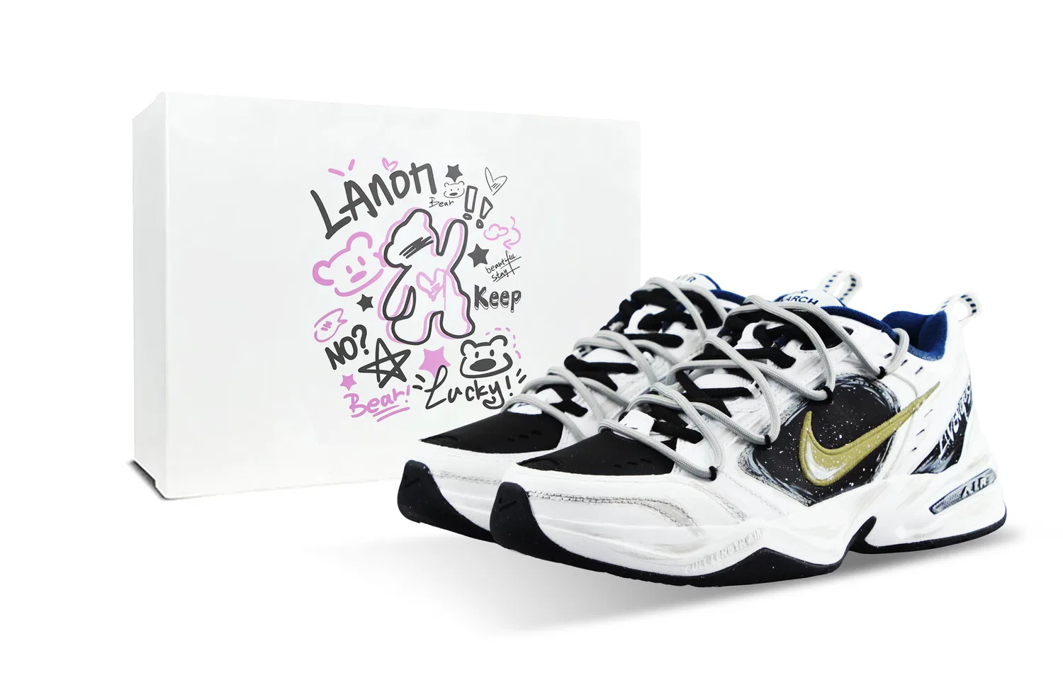 Детские кроссовки массивные с низким верхом Air Monarch 4 Nike, Jasper