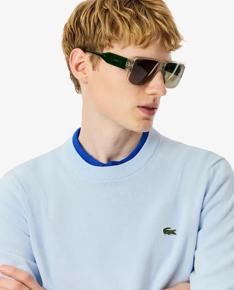 Мужской джемпер из органического хлопка Lacoste, Azul Claro — фото 3