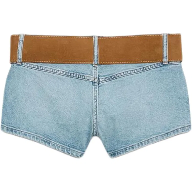 Женские джинсовые шорты Medium Blue ZARA — фото 3