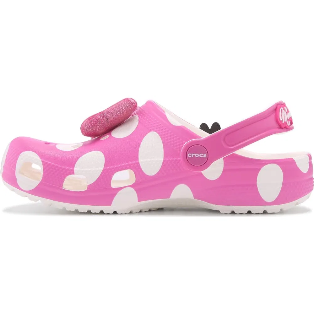 Детские классические сабо Minnie Mouse Crocs, Pink Dots — фото 3