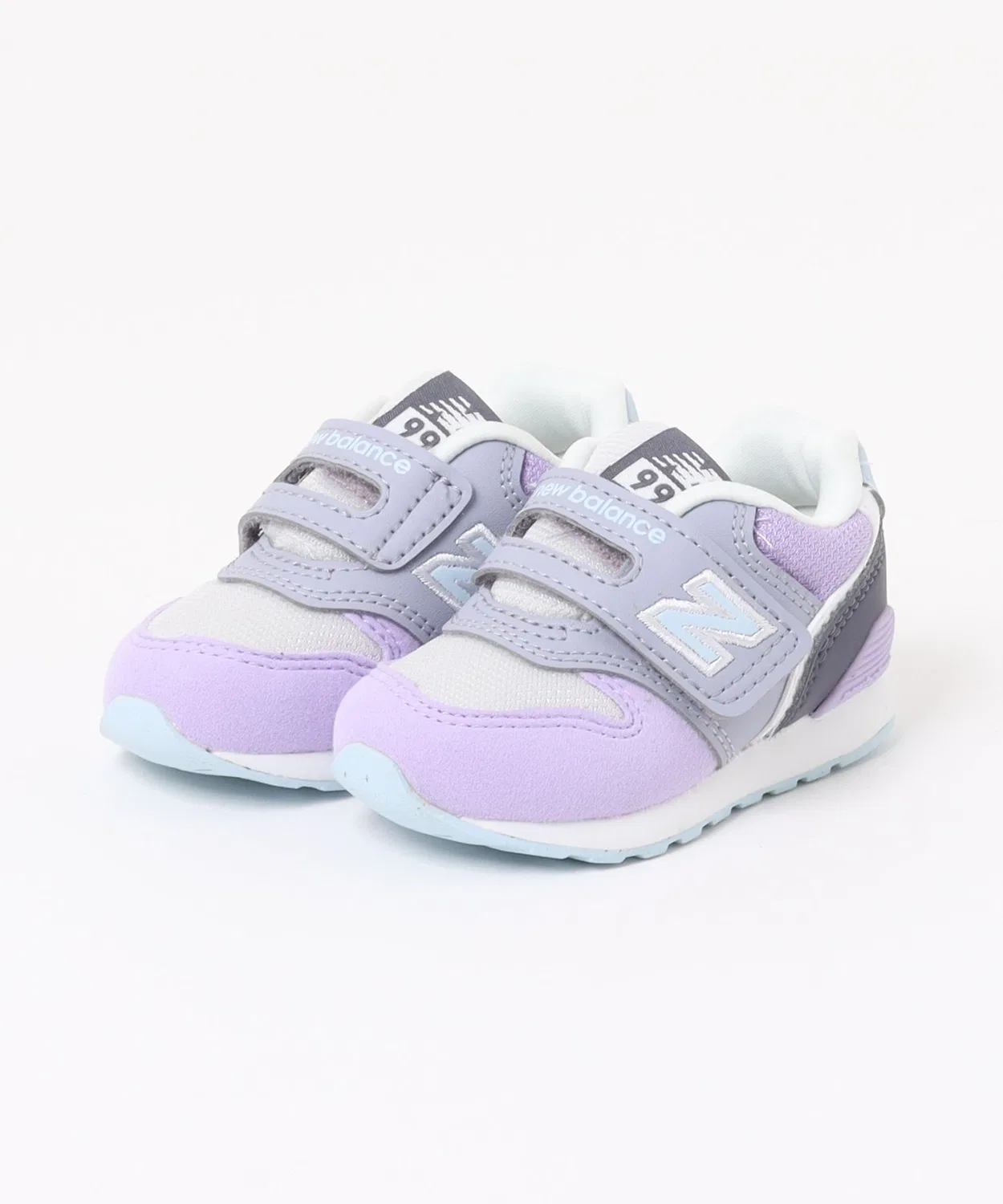 Детские кроссовки с липучкой 996 v3 New Balance, Grey/Purple