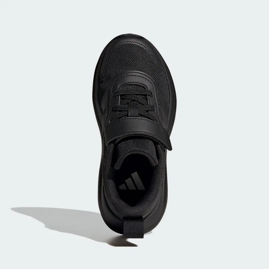 Кроссовки детские с эластичными шнурками и липучкой Tensaur Run 4.0 adidas, Черный — фото 3