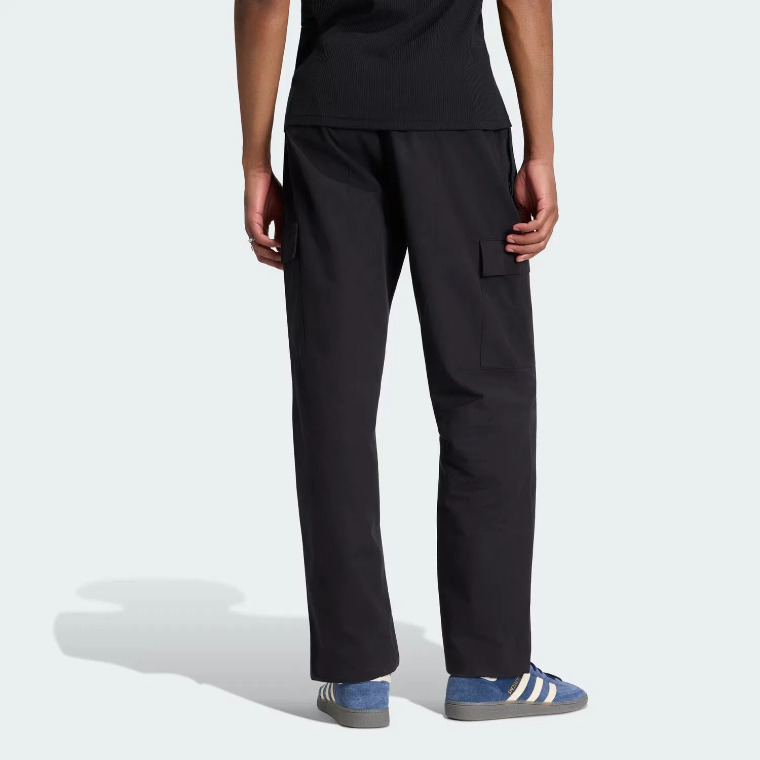 Мужские брюки карго свободного кроя Trefoil Essentials Cargo Adidas Originals, черный — фото 2