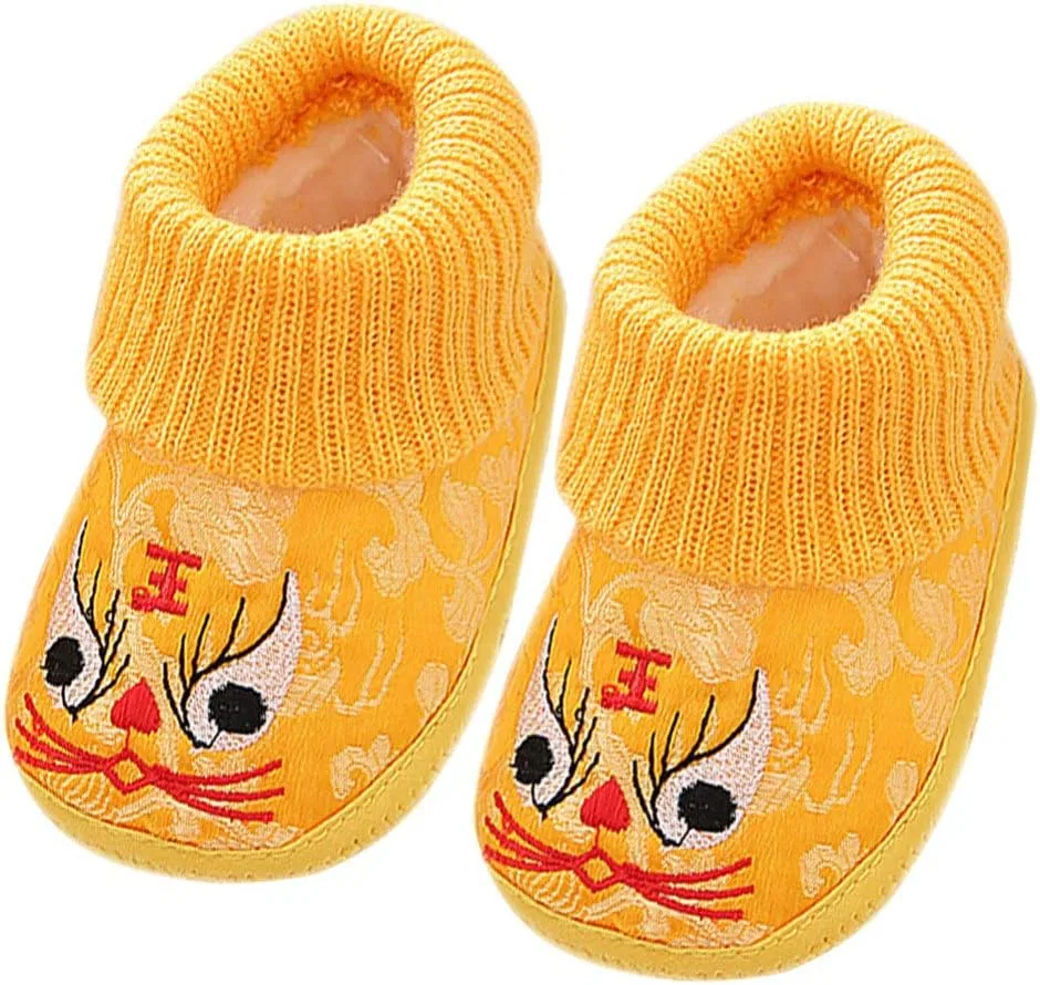 Детские кеды для мальчиков и девочек с принтом тигра Holibanna, Yellow