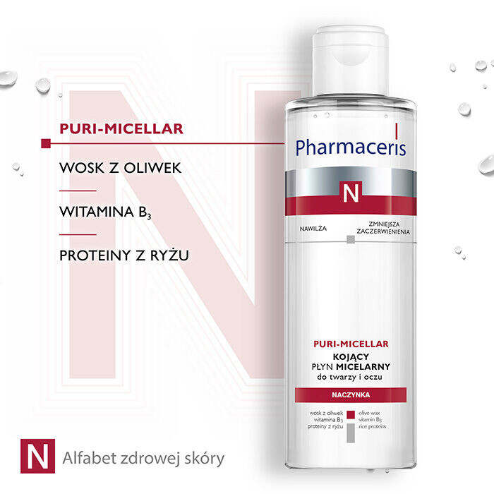 Мицеллярная вода Pharmaceris — N Puri-Micellar успокаивающая для лица и глаз, 200 мл — фото 4