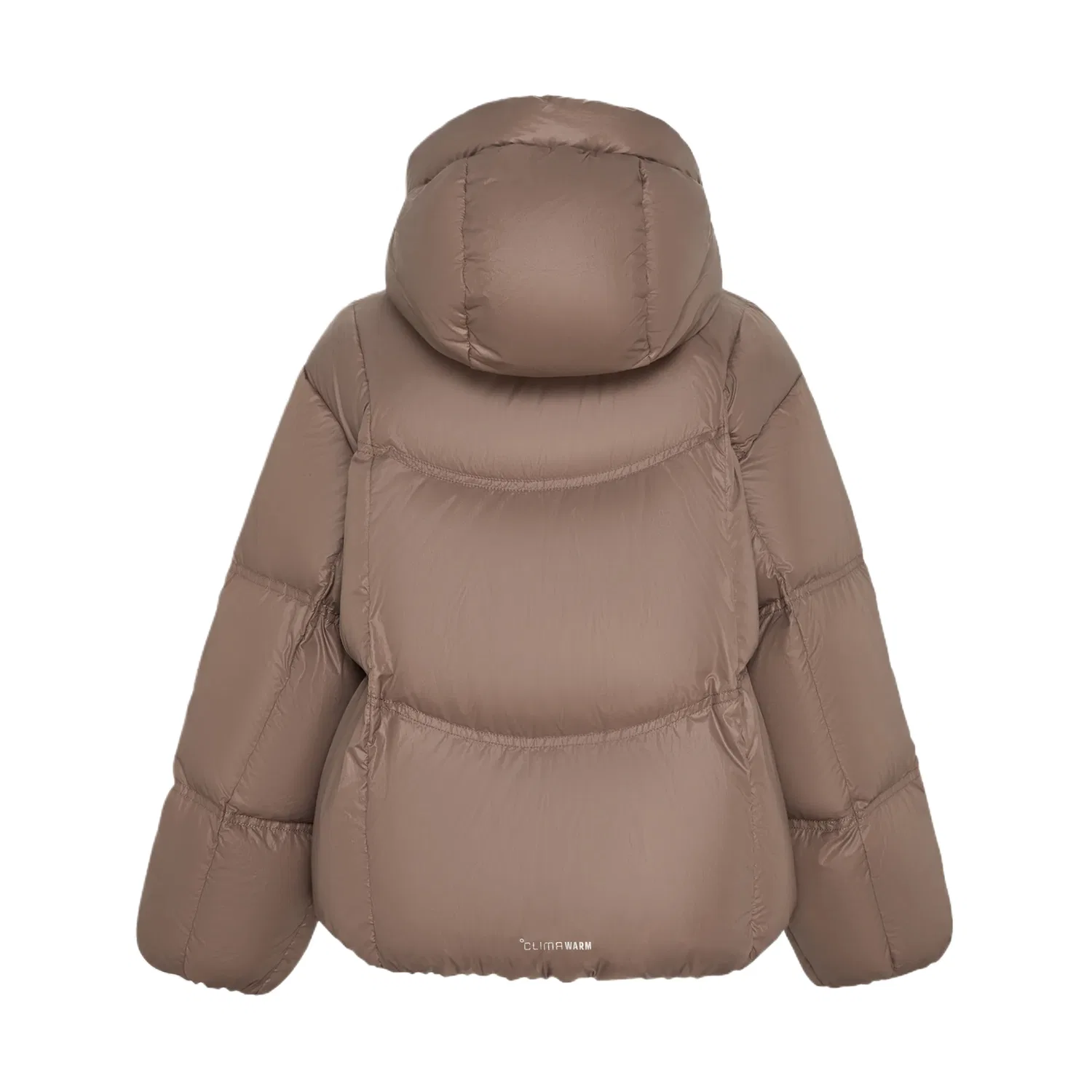 Детская куртка пуховик Adidas, Shadow Brown/Light Gray/Dark Silver Gray — фото 3