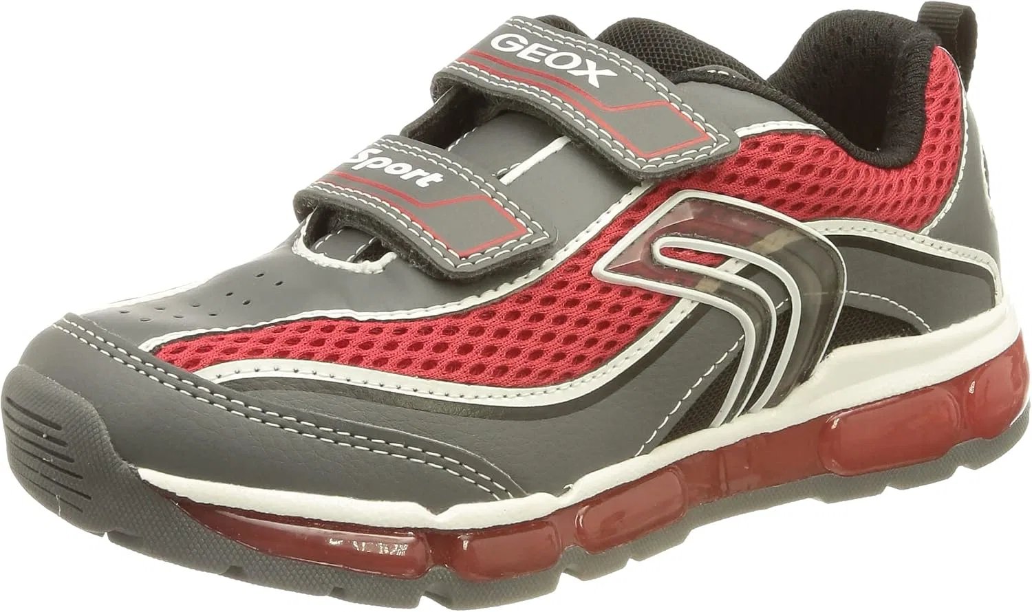 Детские кроссовки для мальчиков J Android Boy C Geox, Dk Grey/Red