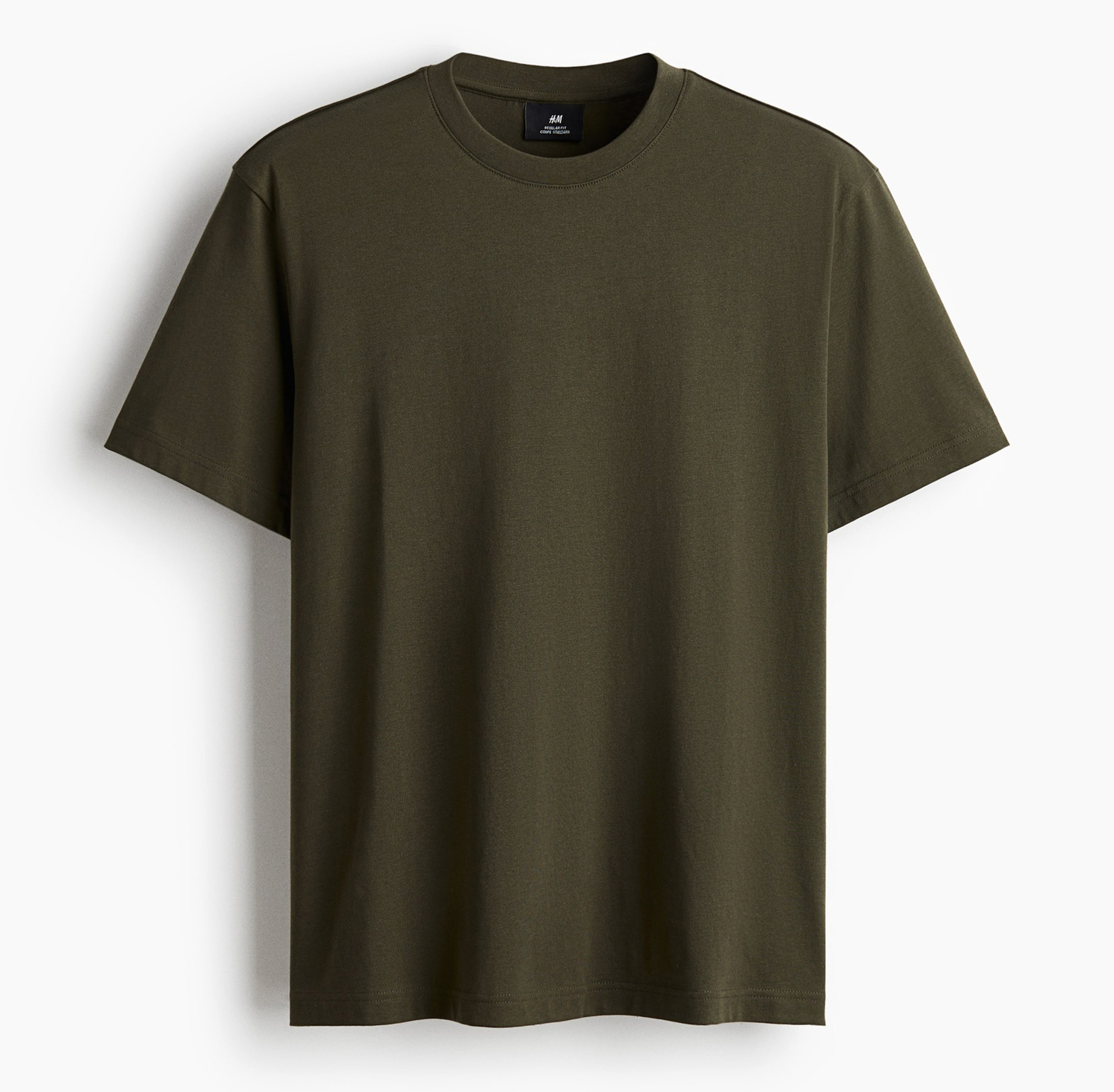 

Футболка H&M Regular Fit, зеленый