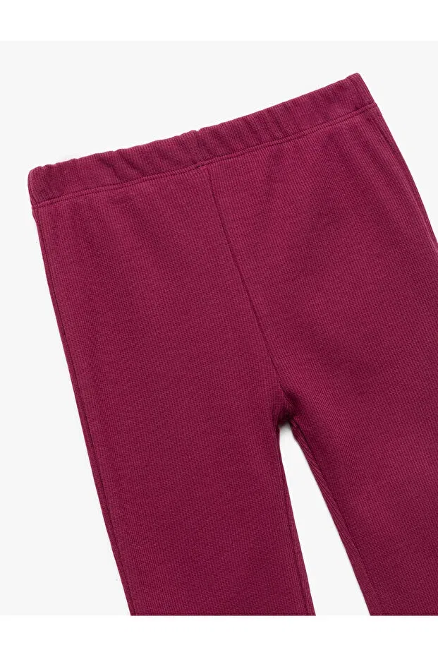 Детские леггинсы для девочек хлопковые Plum Koton, Purple — фото 3