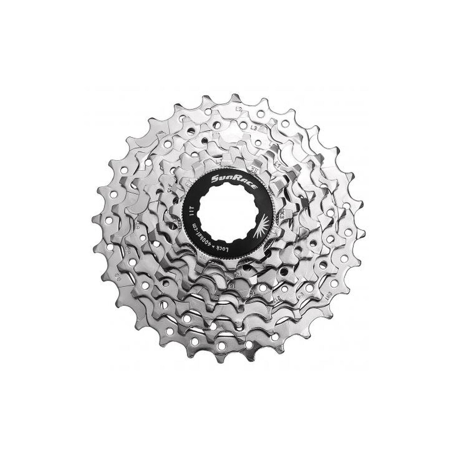 

Кассетный шоссейный велосипед Sunrace R86 Shimano-Sram 8 v 12-25 T, серебро / серебро / серебро