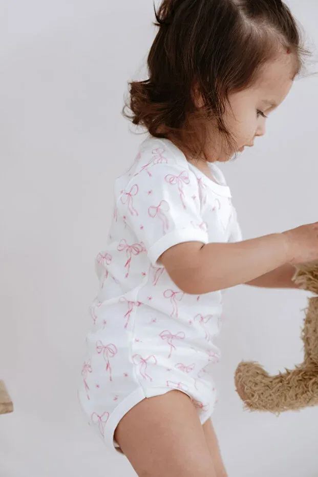 Детское боди с коротким рукавом с принтом Dainty Bows Tuğba Kuğu, Dainty Bows — фото 4