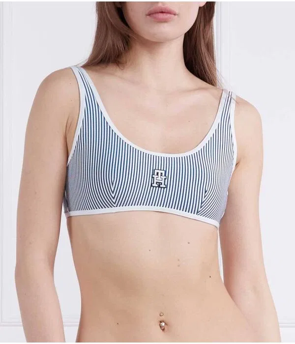 Женский топ бикини с принтом Tommy Hilfiger, Blu Marino