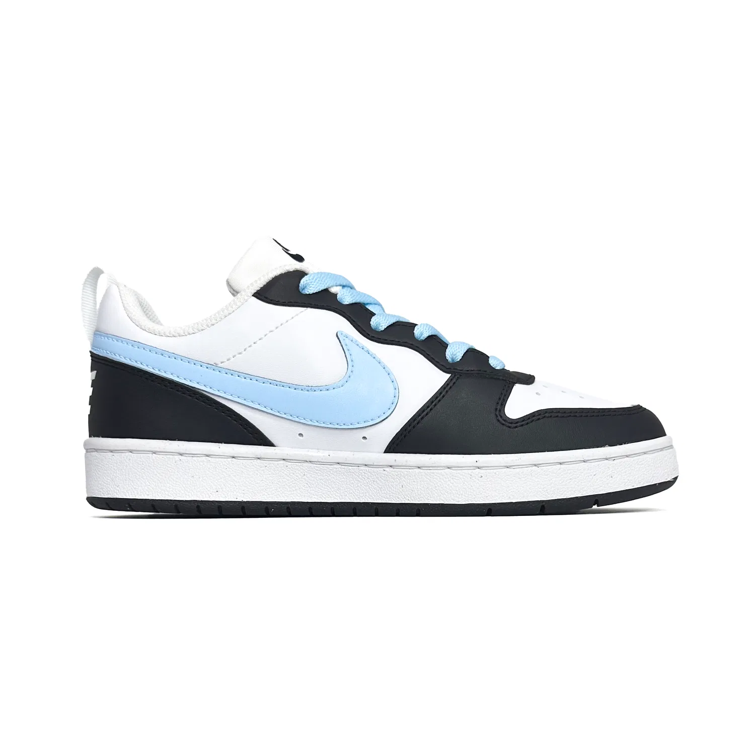 Детские кроссовки для скейтбординга с низким верхом Court Borough, Nike, Blue/White/Black — фото 3