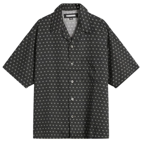 

Гавайская рубашка с монограммой Neighborhood, черный