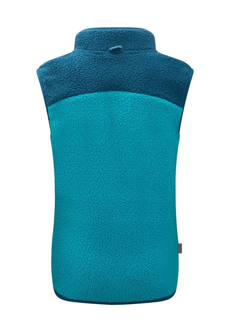 Детский жилет унисекс с заниженной талией Trollkids, Dark Turquoise/Madeira Blue/Bright Berry — фото 2