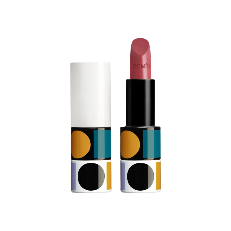 Женская губная помада Satin Lip Balm #55-Rose Mauve, HERMES, Rose Mauve
