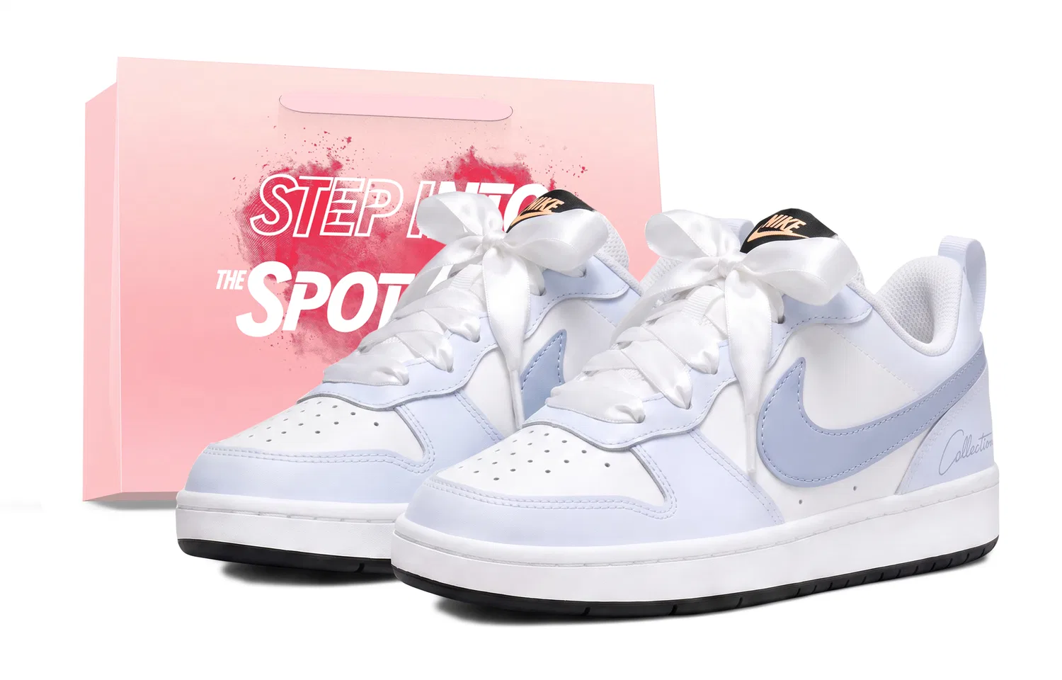 Детские кроссовки для скейтбординга Sky Blue Nike Court Borough