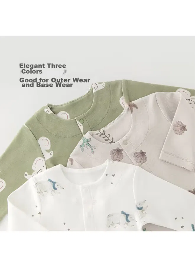 Кардиган детский хлопковый с длинным рукавом Guaiqi Xiong Good Bear, коричневый