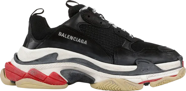 

Кроссовки Balenciaga Triple S Sneaker Black Red 2018, черный