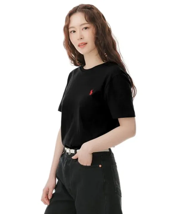 Футболка с длинным рукавом, slim fit, Polo Ralph Lauren, черный — фото 4