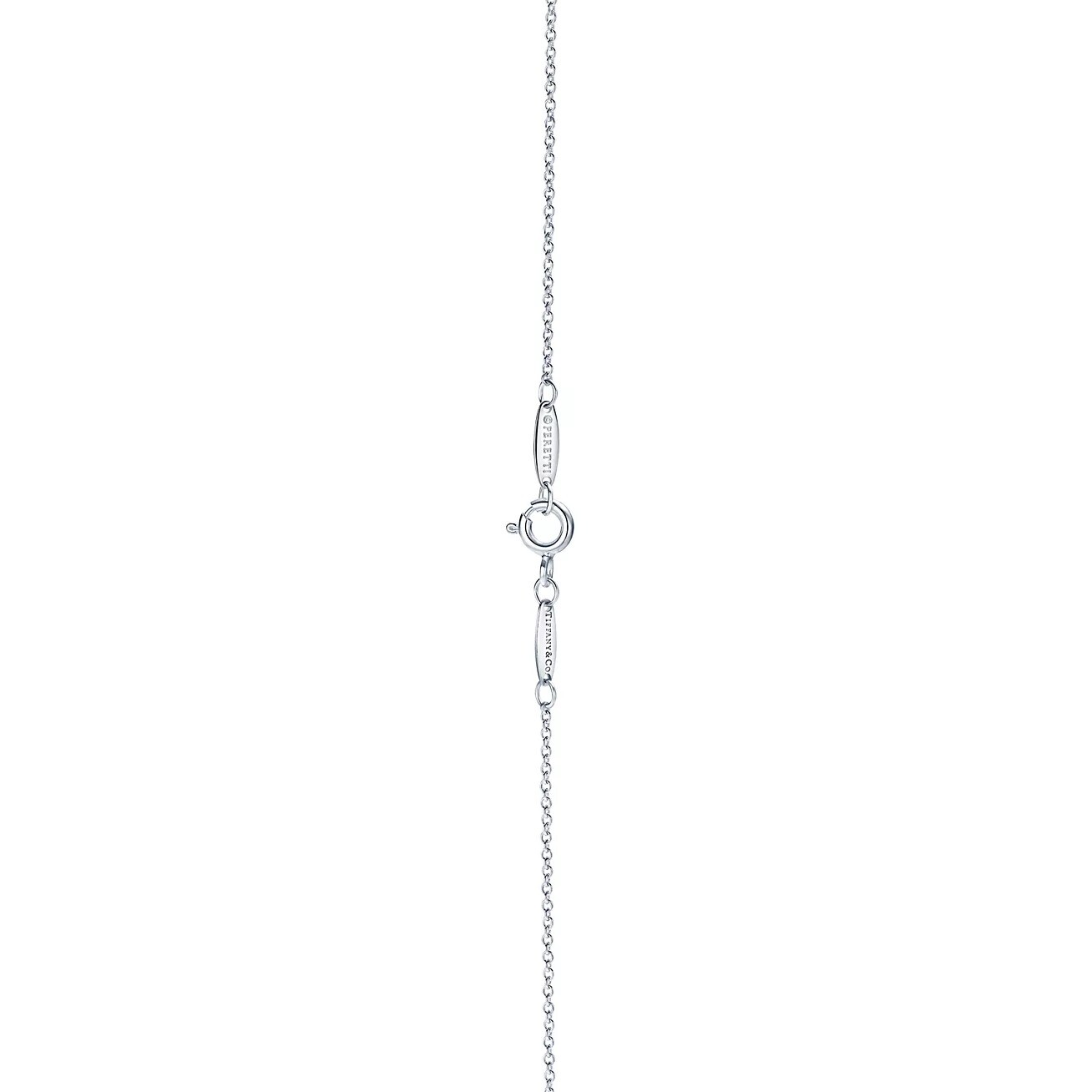 Колье Tiffany & Co. x Elsa Peretti Open Heart, серебро/розовое-золото — фото 3