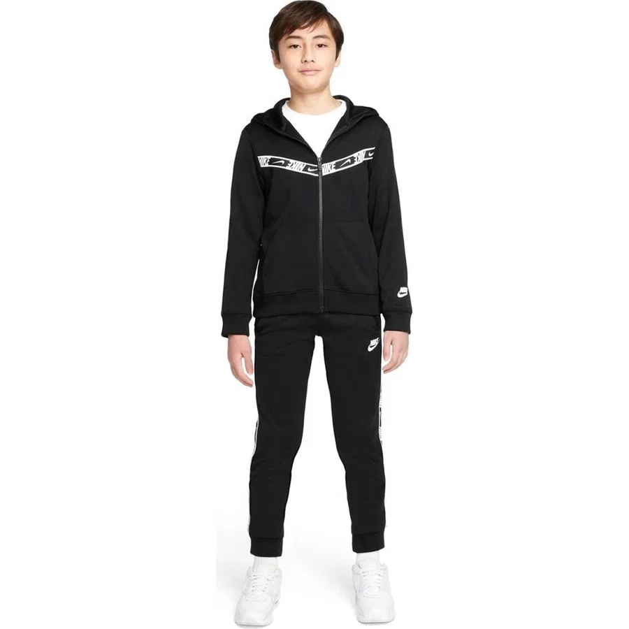 Детский худи Nike B Nsw Repeat Pk Fz Hoodie, Черный — фото 3