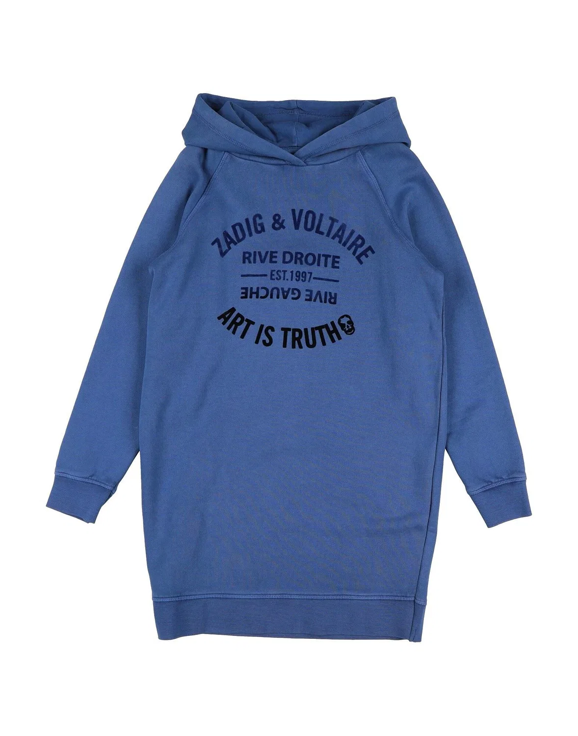 Детское худи с принтом Zadig&Voltaire, синий