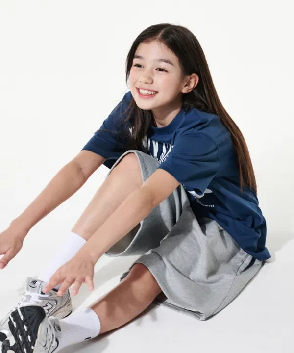 Футболка оверсайз Giant Fit SSU, Takeasy Kids, винтажный navy — фото 3