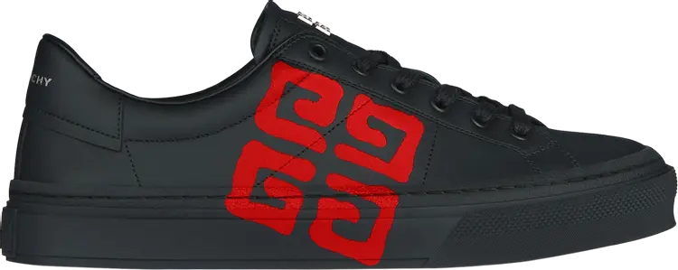 

Кроссовки Chito x Givenchy City Sport 4G Spray Print - Black Orange, черный