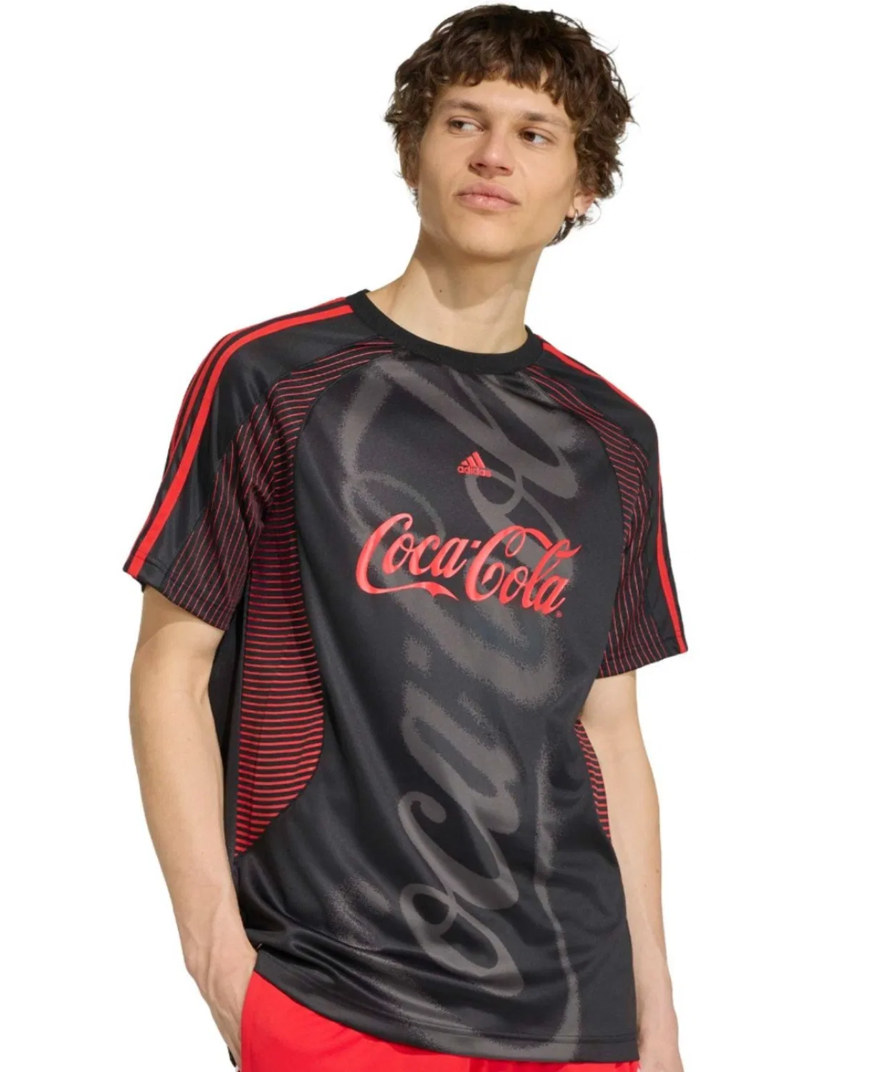 Мужская джерси с длинным рукавомAdidas COCA COLA TEAMGEIST 26 JERSEY, Black