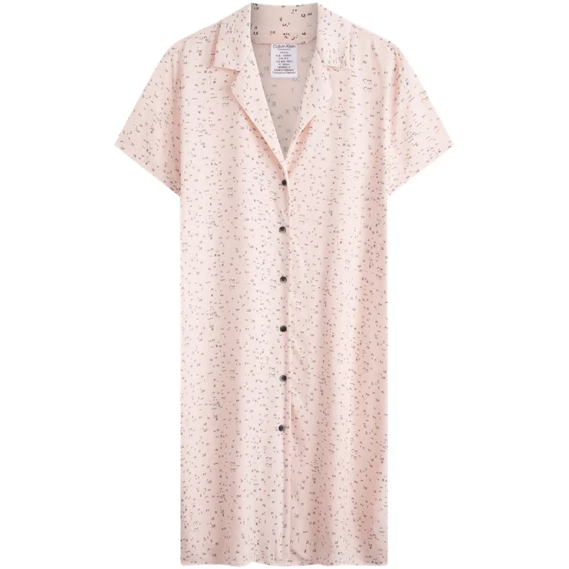 Ночная рубашка женская, Calvin Klein, Baby Pink