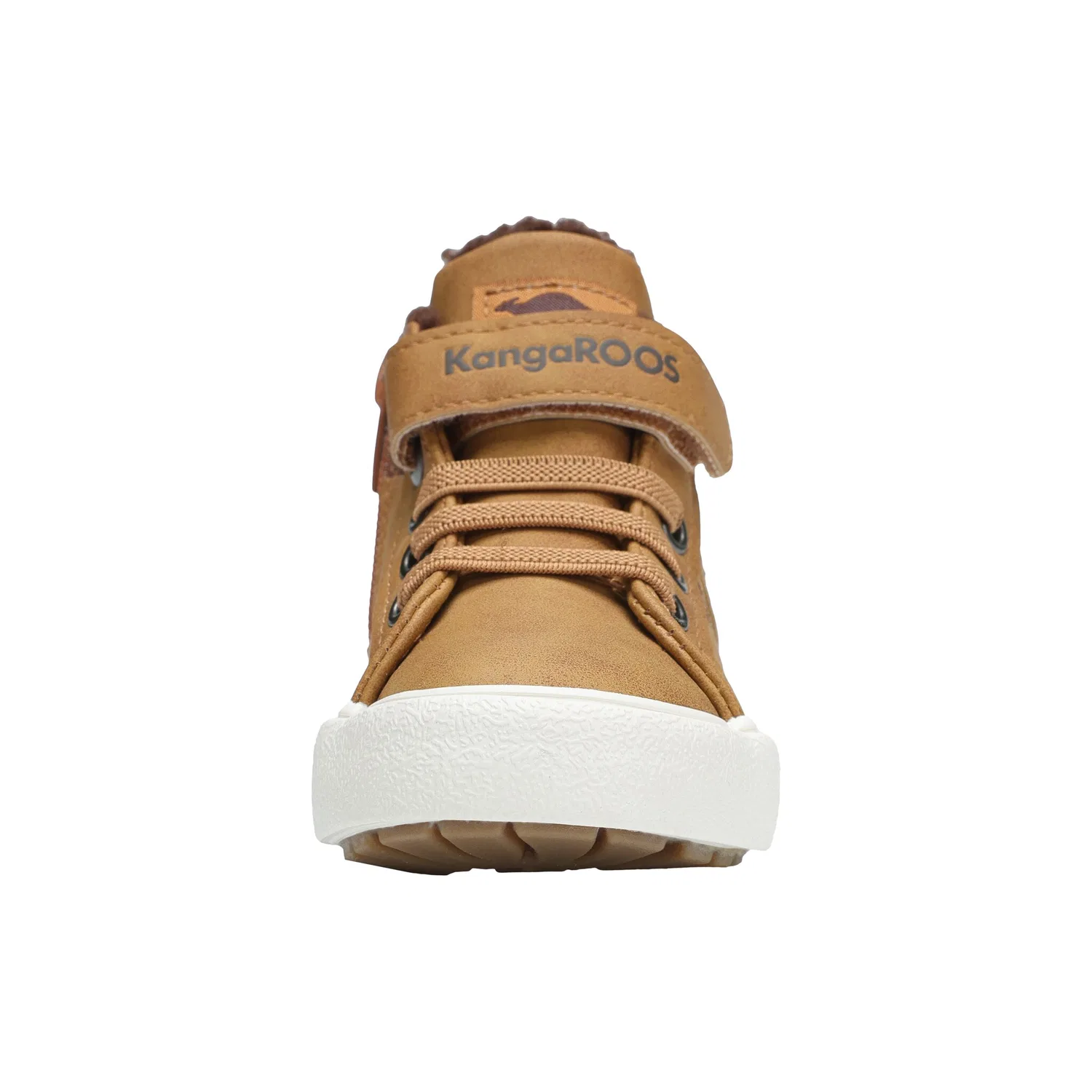Детские кроссовки с Warmfutter KangaROOS KAVU III, Tan Yellow/Coffee — фото 3