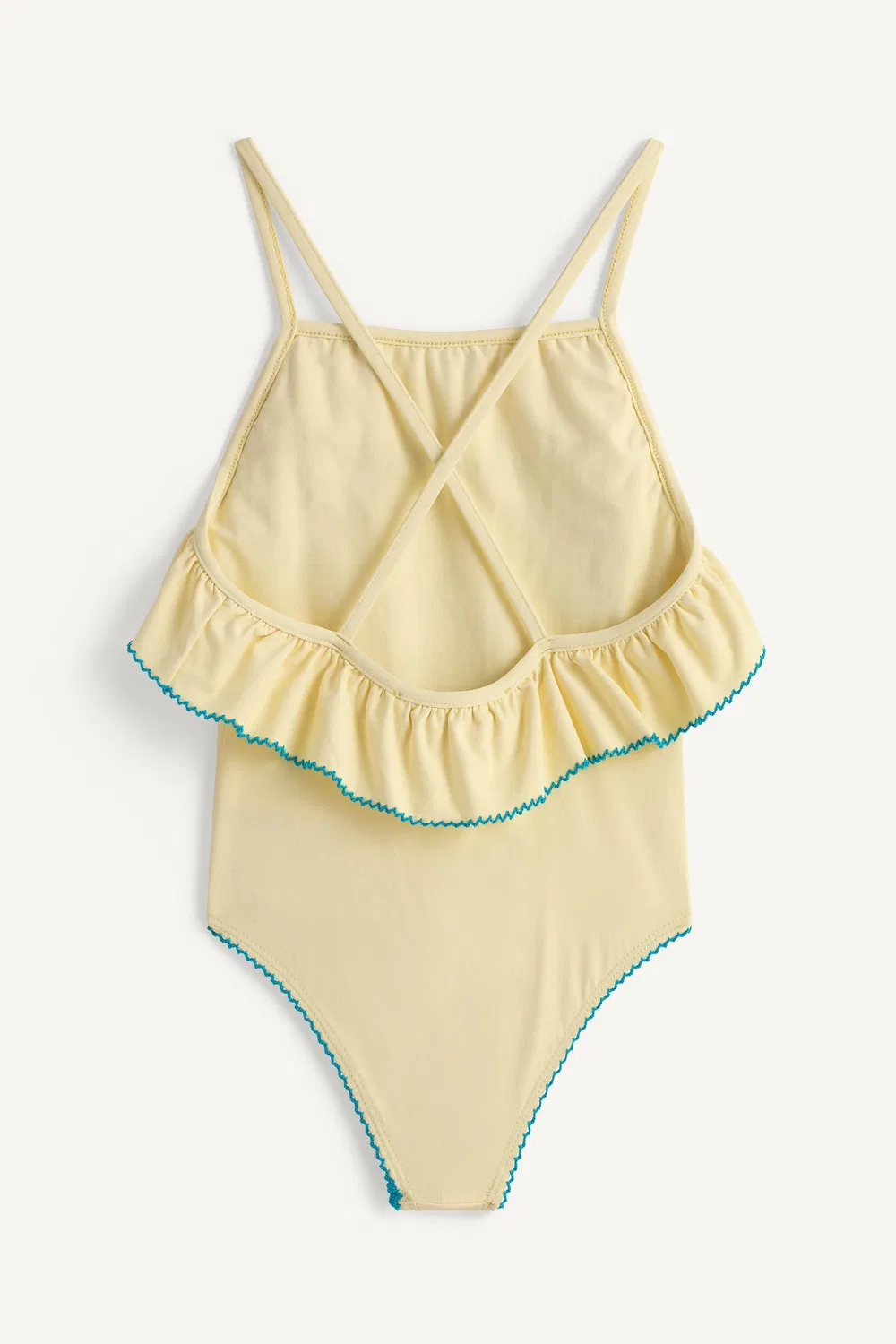 Купальник с вышивкой, лимитированная серия ZARA, Vanilla — фото 4