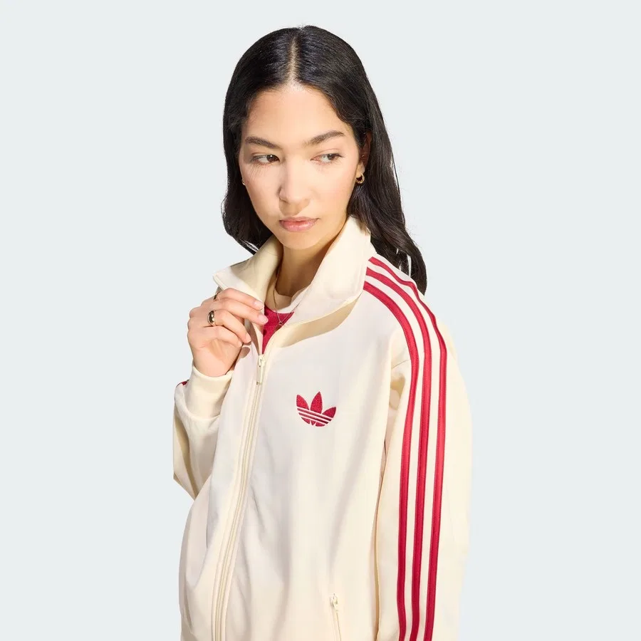 Куртка спортивная с длинным рукавом Originals KS4674 Firebird Track Top Loose adidas, Красный — фото 4