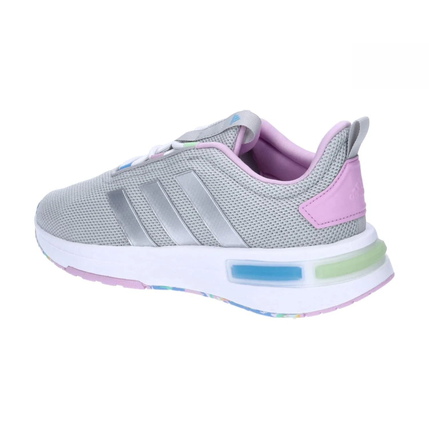 Детские кроссовки для мальчиков с шнуровкой Racer Tr23 Shoes Kids Adidas, Grey Silver Met Bliss Lilac — фото 3
