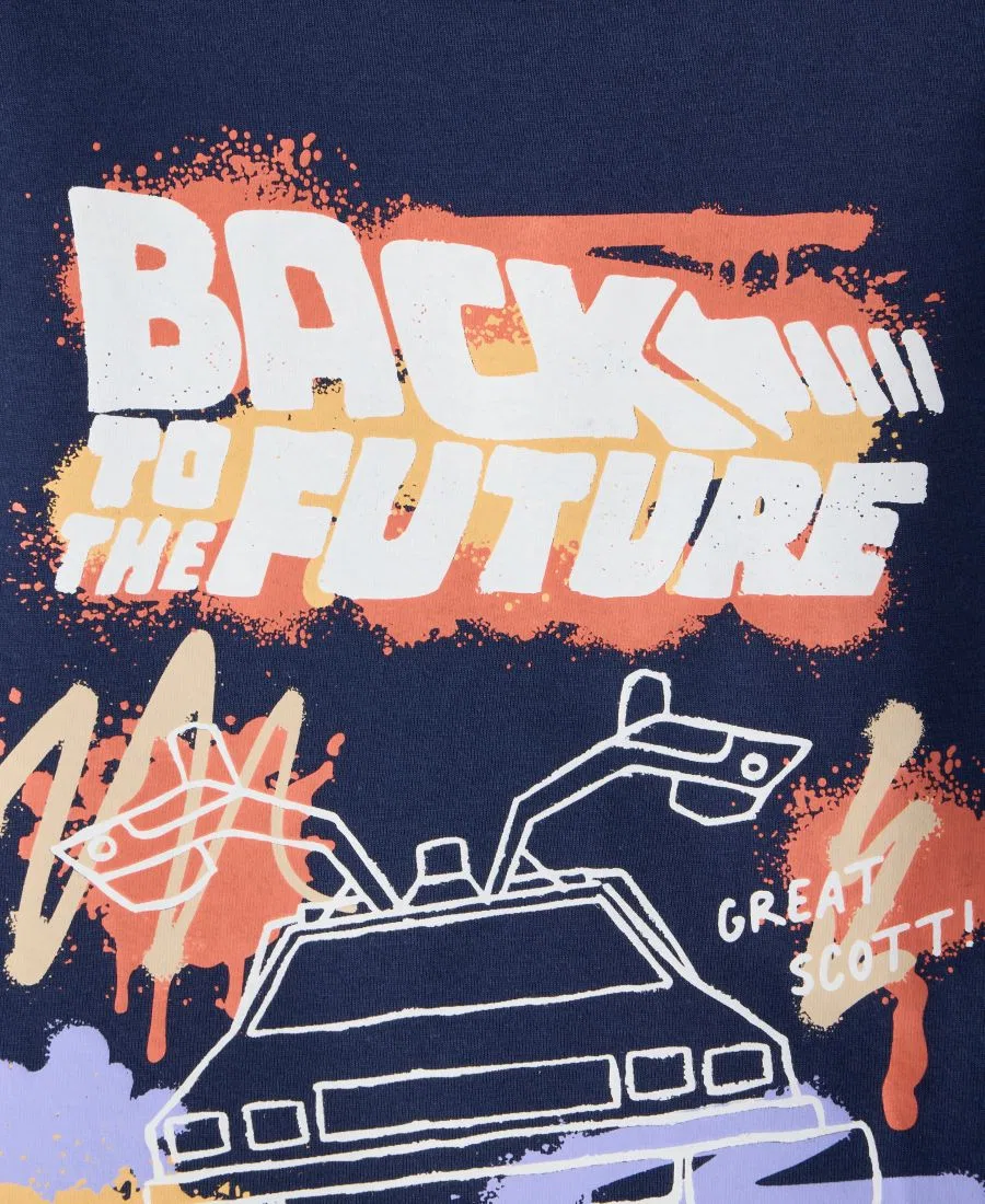 Футболка с принтом Back To The Future Epic Threads, Navy Nautical — фото 3