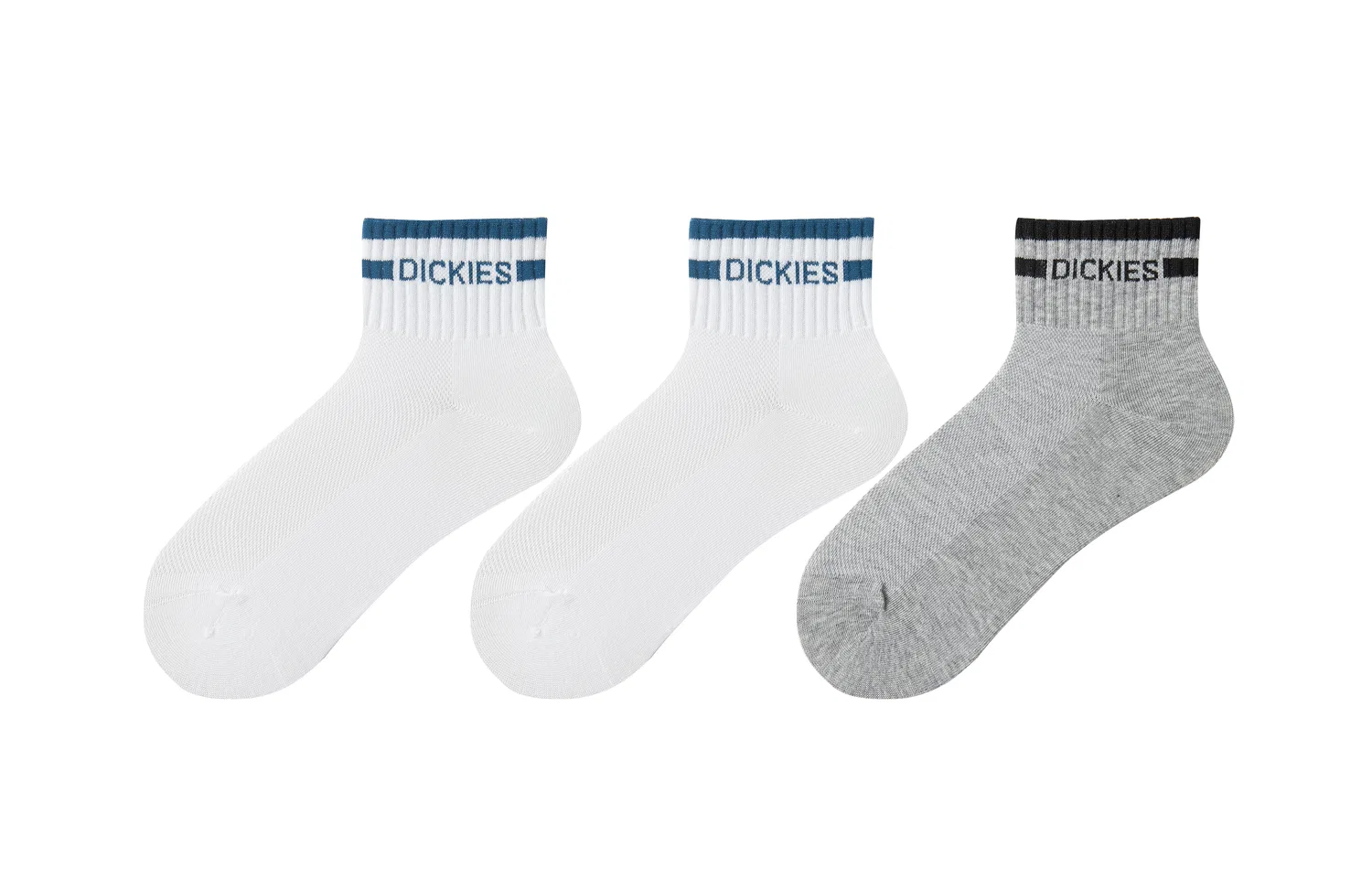 Носки детские с длиной по щиколотку, комплект из 3 пар, Dickies, Navy White/Heather Gray
