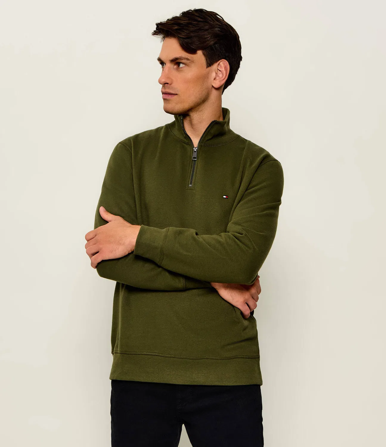 Худи на молнии Essential Tommy Hilfiger, Verde Oliva