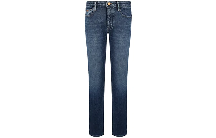 Мужские джинсы с зауженным кроем Emporio Armani, Blue