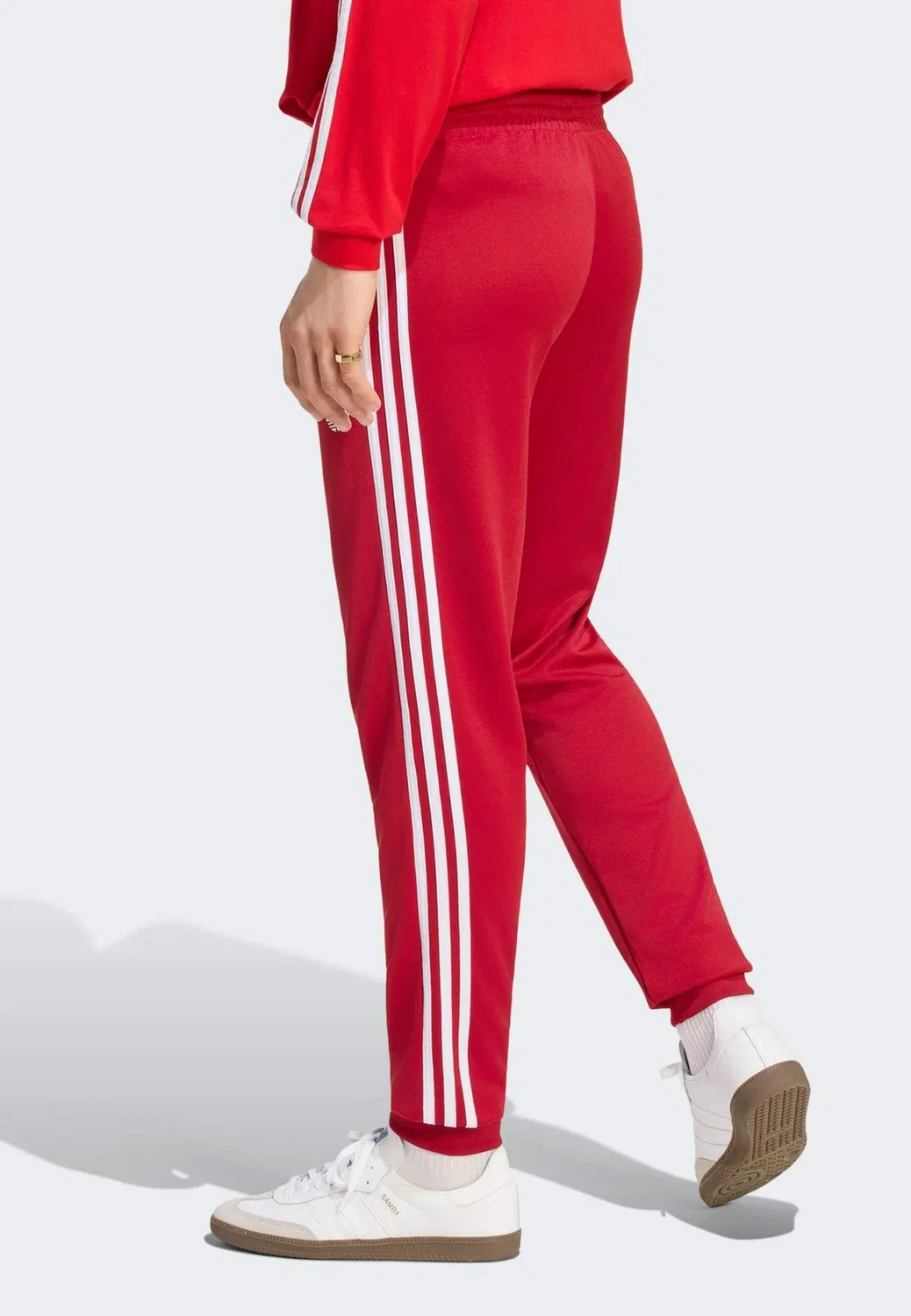 Sst tp - спортивные штаны Adidas Originals, Team Victory Red — фото 2