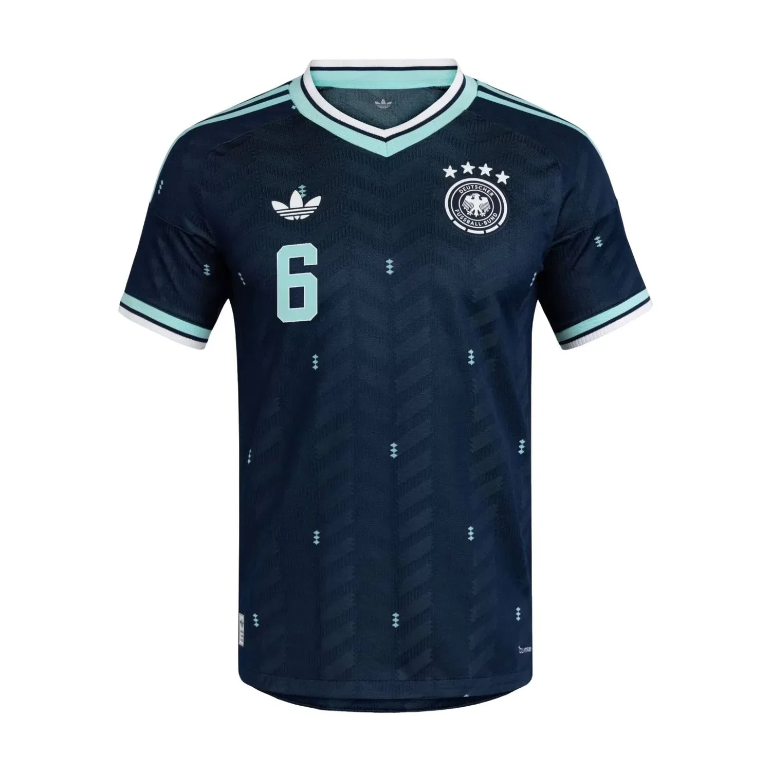 Мужская футболка Joshua Kimmich Germany 26 Away Authentic Jersey Adidas, темно-синий — фото 2