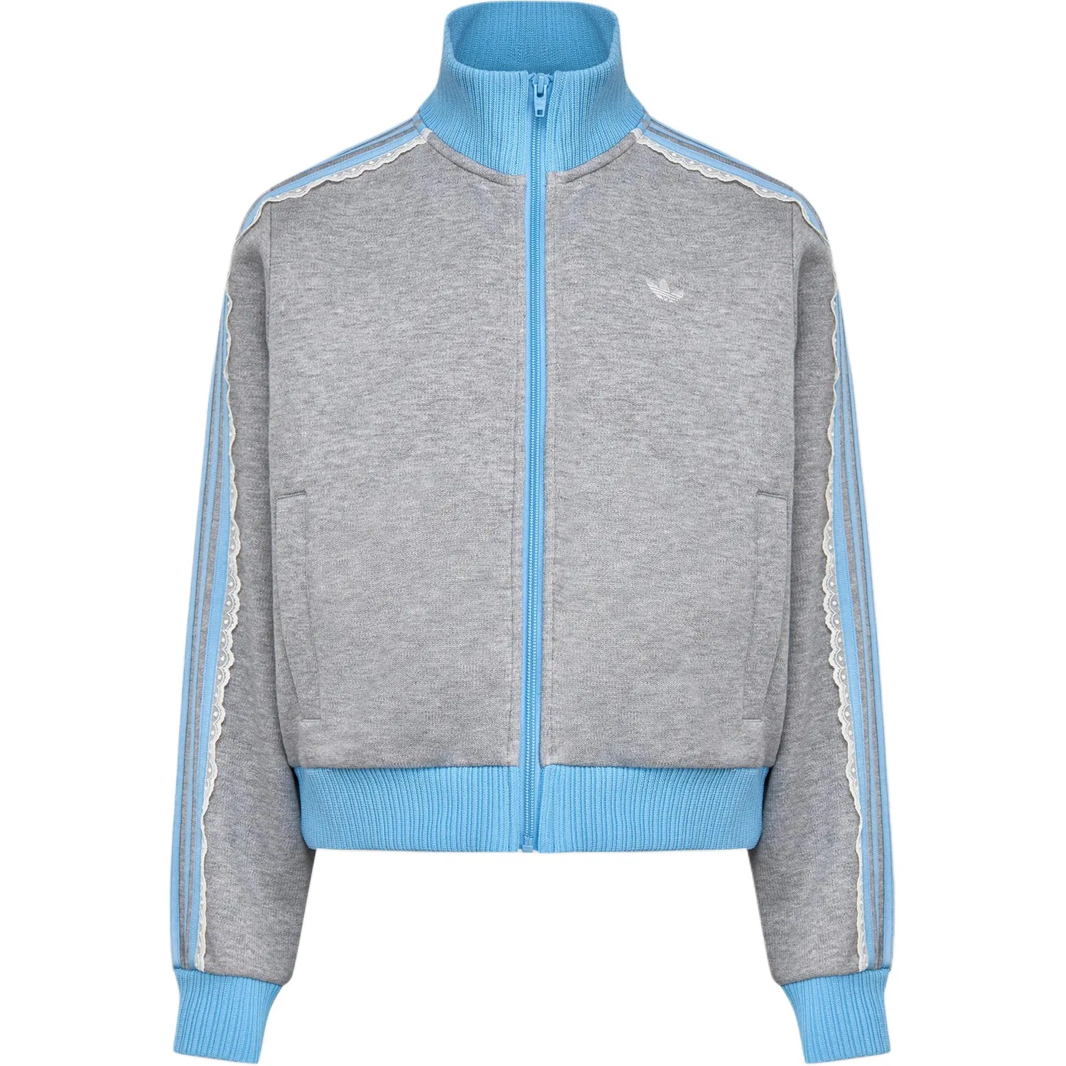 Женская куртка с воротником-стойкой Medium Heather Gray Adidas Originals