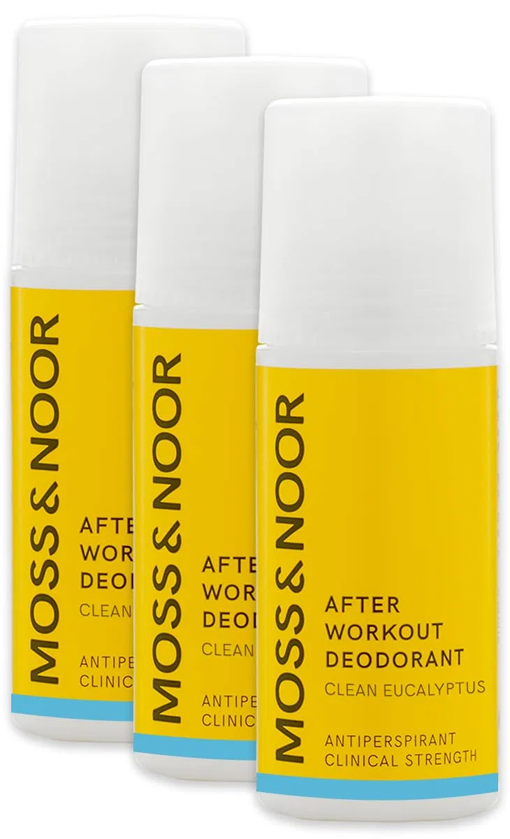 Дезодорант антиперспирант After Workout Moss & Noor, 3 x 60 мл, Эвкалипт