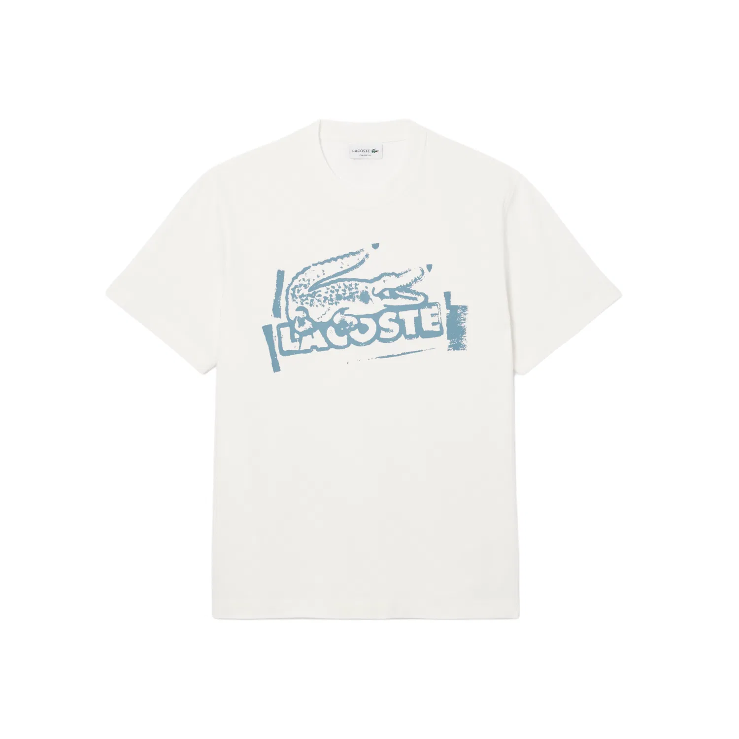 Мужская футболка с принтом CPI/White LACOSTE