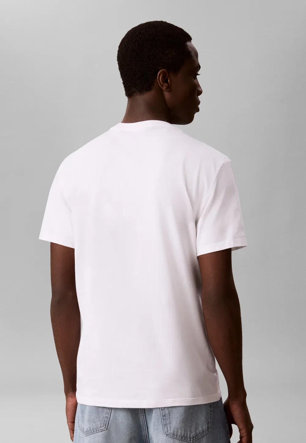 Облегающая эластичная базовая футболка Calvin Klein, Bright White — фото 3
